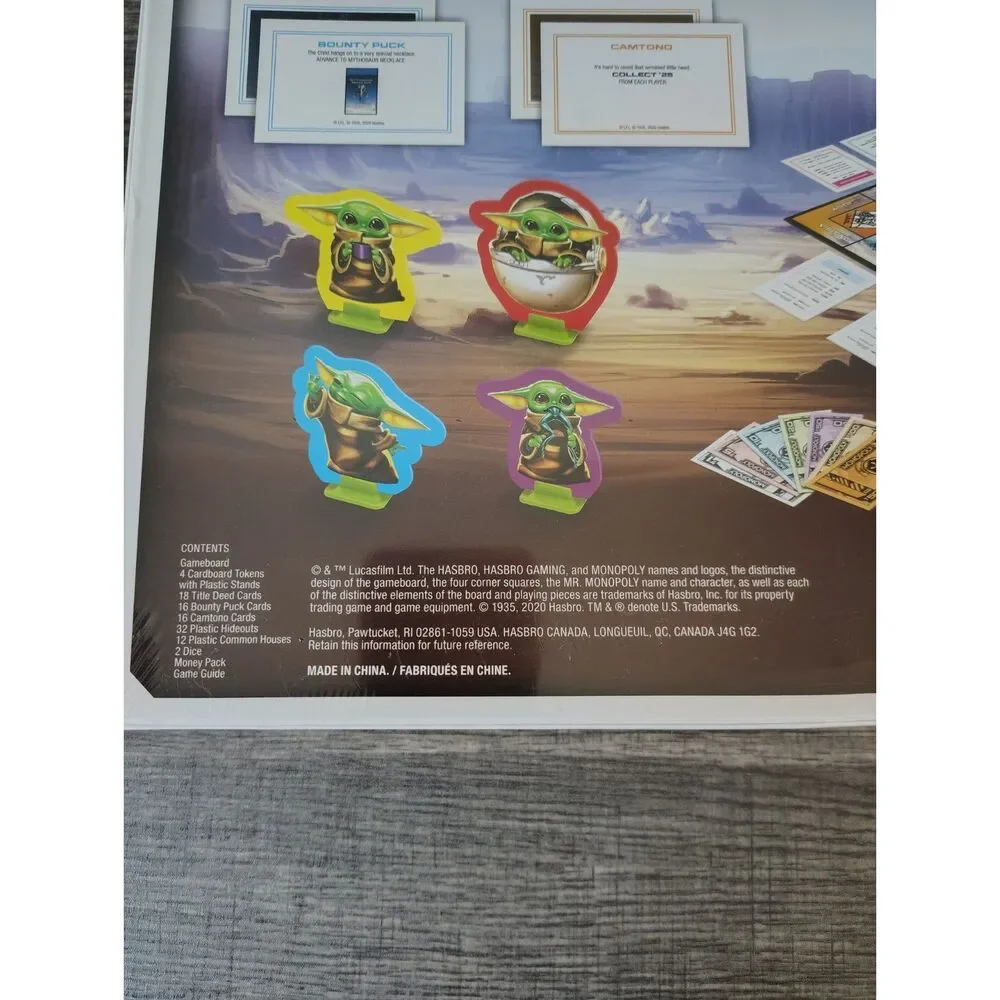 NEW Monopoly Star Wars The Mandalorian Baby Yoda Grogu Board Game Sealed Hasbro